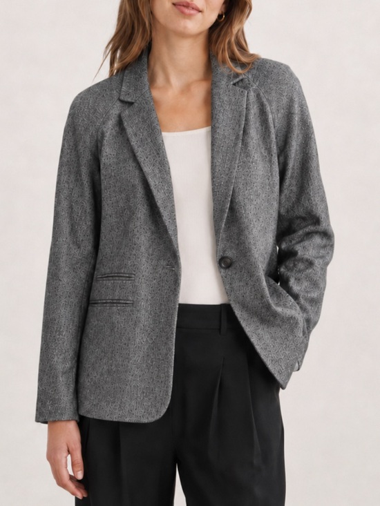 Aritzia Jackets & Blazers - Aritzia Wilfred Wool Blend Oversized Blazer Size 2 Grey
